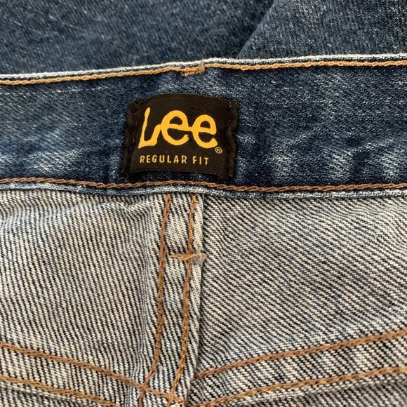 Lee Regular Fit Jeans 100% Cotton Denim Medium Wash Blue Men's Size 46 x 32 - Picture 3 of 8